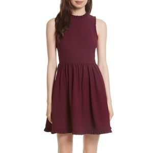 Kate Spade Ruffle Trim Fit and Flare Dress